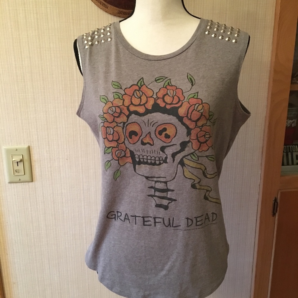 DOE Grateful Dead Tank Metal stud/spike large